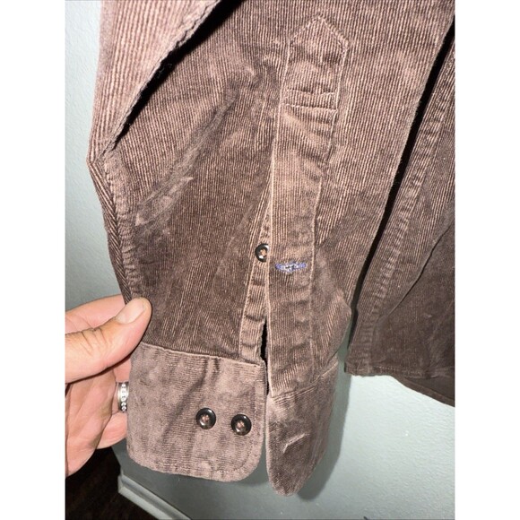 Bonobos Shirt Men's XXL Brown Corduroy Button Down Shirt Slim Fit NWOT - Picture 4 of 7